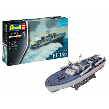 KIT PARA MONTAR REVELL BARCO PATROL TORPEDO BOAT PT-160 1/72 144 PEÇAS REV 05175